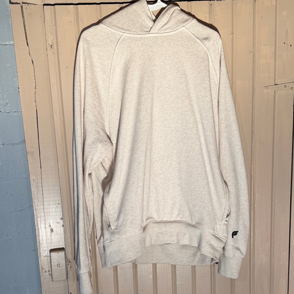 Fabletics Cream Hooded Sweatshirt